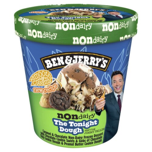 Ben & Jerry's The Tonight Dough Caramel & Chocolate Non-Dairy Frozen Dessert, 1 pint