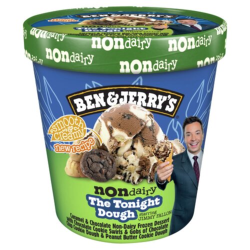 Ben & Jerry's The Tonight Dough Caramel & Chocolate Non-Dairy Frozen Dessert, one pint