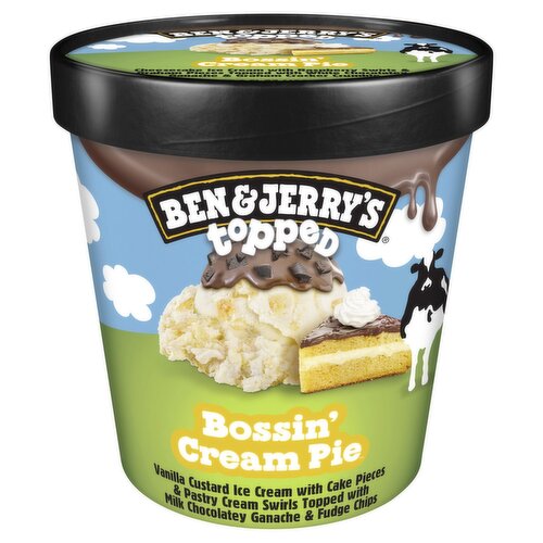 Ben & Jerry's Bossin' Cream Pie Topped Ice Cream, 15.2