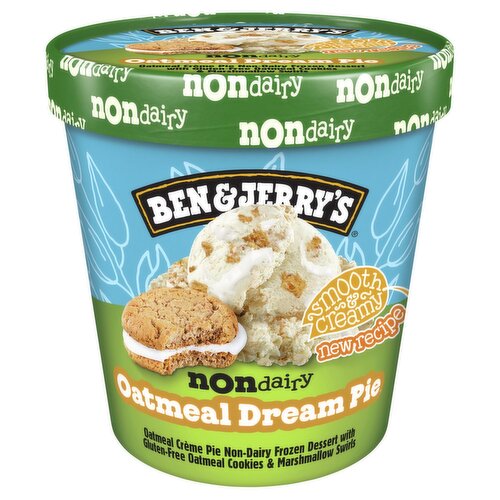Ben & Jerry's Oatmeal Dream Pie Non-Dairy Frozen Dessert, 1 pint
