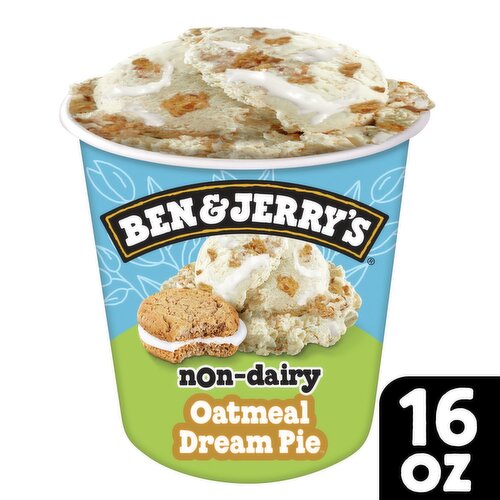 Ben & Jerry's Oatmeal Dream Pie Non-Dairy Frozen Dessert, 1 pint