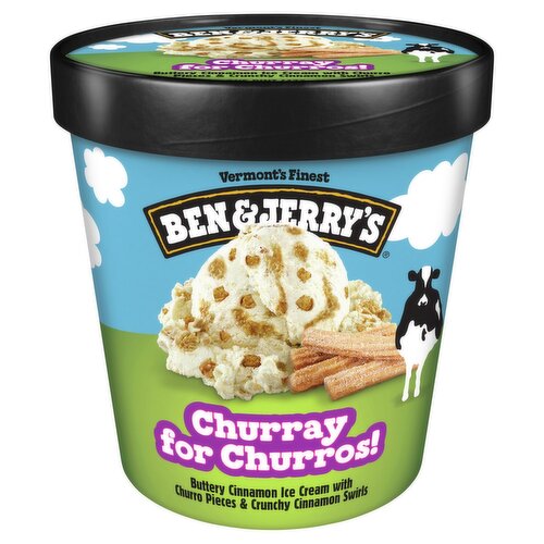 Ben & Jerry's Churray for Churros! Buttery Cinnamon Ice Cream, one pint