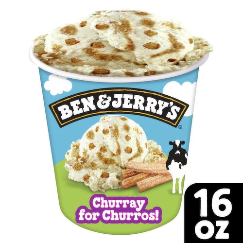 Ben & Jerry's Churray for Churros! Buttery Cinnamon Ice Cream, one pint