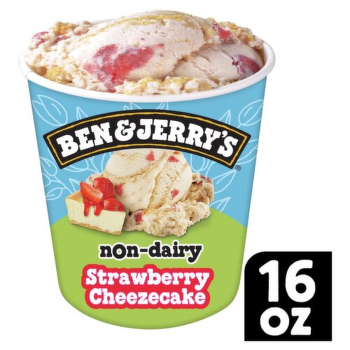 Ben & Jerry's Strawberry Cheezecake Non-Dairy Frozen Dessert, one pint
