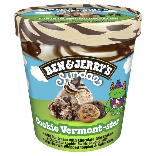 Ben & Jerry's Sundae Cookie Vermont-Ster Vanilla Ice Cream, 14.4 fl oz