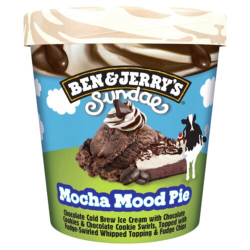 Ben & Jerry's Mocha Mood Pie Sundae, 14.4 fl oz