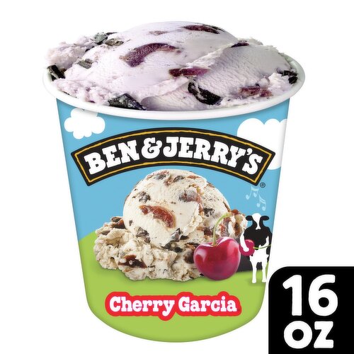 Ben & Jerry's Vermont's Finest Cherry Garcia Ice Cream, one pint