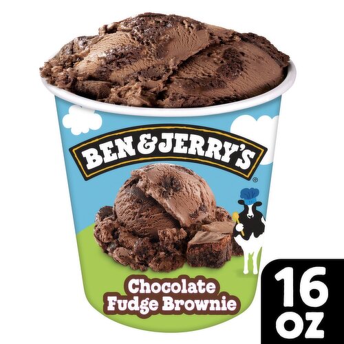 Ben & Jerry's Vermont's Finest Chocolate Fudge Brownie Ice Cream, one pint