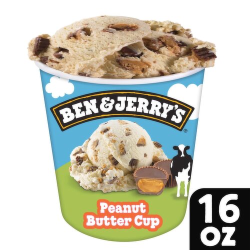 Ben & Jerry's Peanut Butter Cup Ice Cream Pint 16 Oz