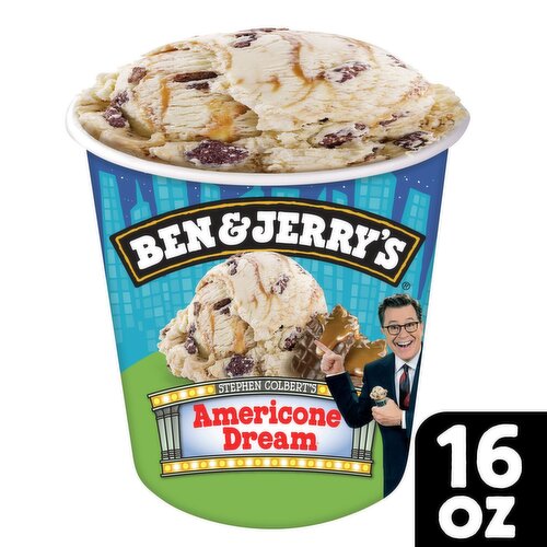 Ben & Jerry's Vermont's Finest Stephen Colbert's Americone Dream Ice Cream, 16 oz