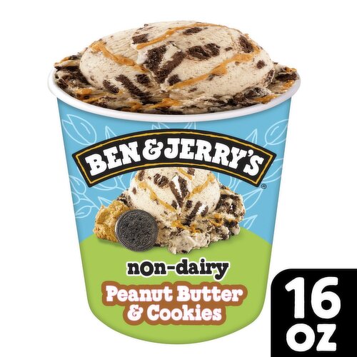 Ben & Jerry's Peanut Butter & Cookies Vanila Non-Dairy Frozen Dessert, 1 pint