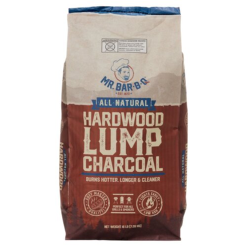 Mr. Bar-B-Q Hardwood Lump Charcoal, 16 lb