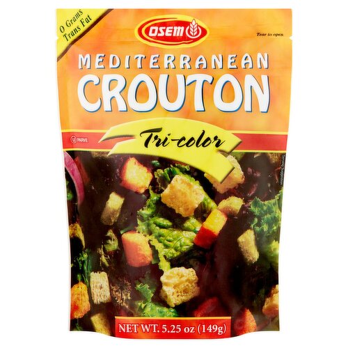 Osem Tri-Color Mediterranean Crouton, 5.25 oz