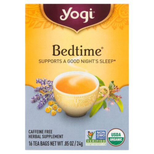 Yogi Bedtime Herbal Supplement Tea Bags, 16 count, 0.85 oz