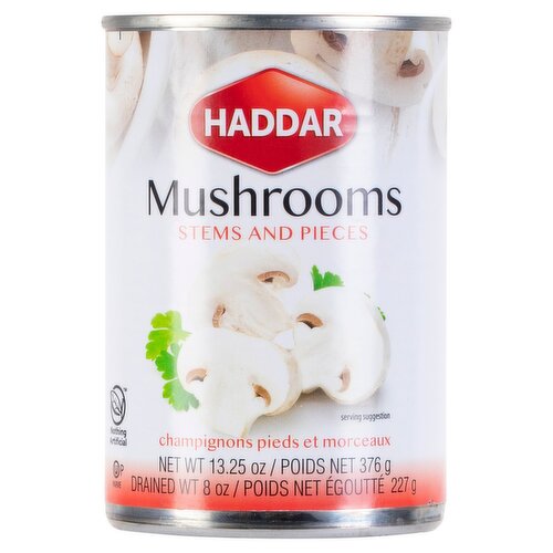Haddar Mushrooms Stems and Pieces, 13.25 oz