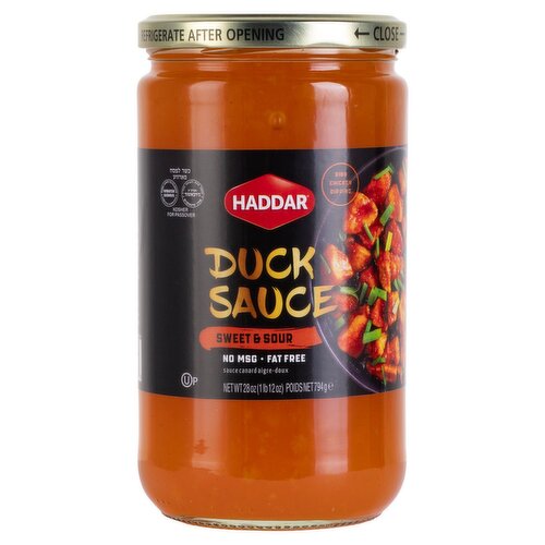 Haddar Sweet & Sour Duck Sauce, 28 oz