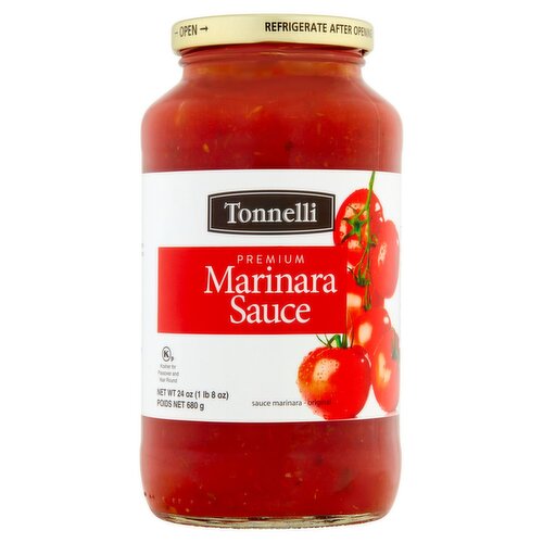 Tonnelli Premium Marinara Sauce, 24 oz