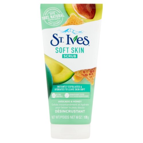 ST. Ives Avocado & Honey Soft Skin Scrub, 6 oz