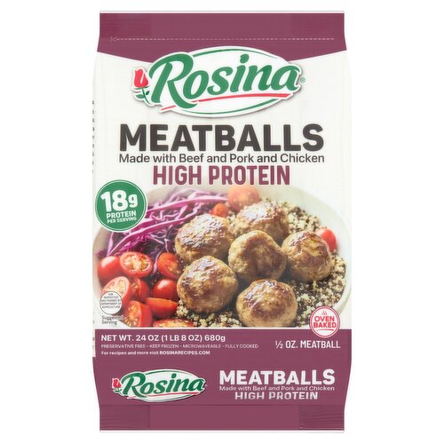 Rosina High Protein Meatballs, 24 oz