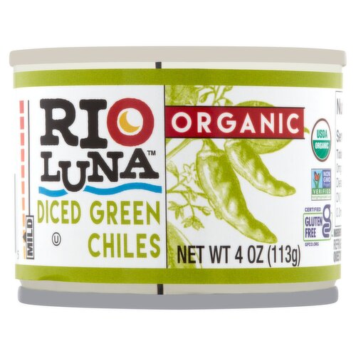 Rio Luna Organic Diced Green Chiles, 4 oz