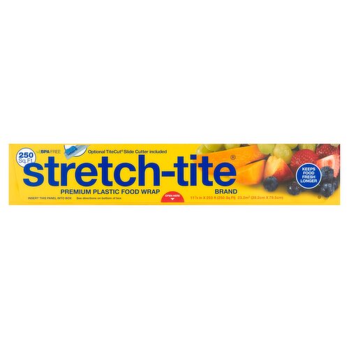 Stretch-Tite 250 Sq Ft Premium Plastic Food Wrap