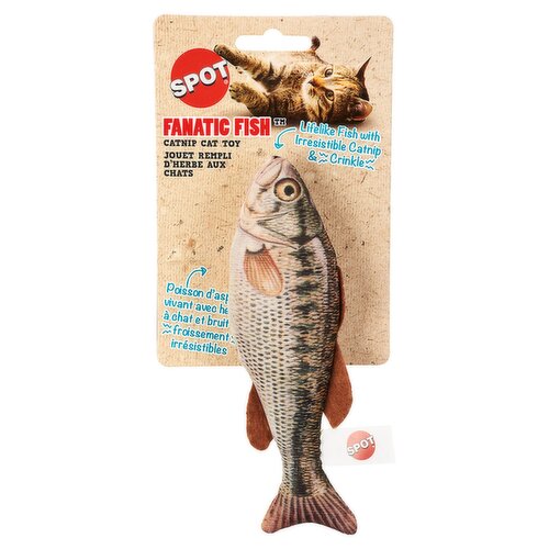 Spot Fanatic Fish 6.5" Catnip Cat Toy