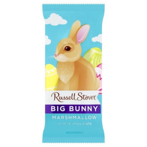 Russell Stover Big Bunny Marshmallow in Milk Chocolate, 2 oz