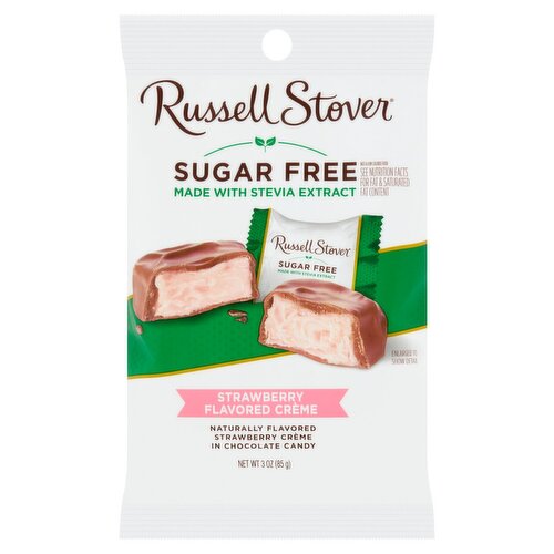 Russell Stover Sugar Free Strawberry Flavored Crème Candy, 3 oz