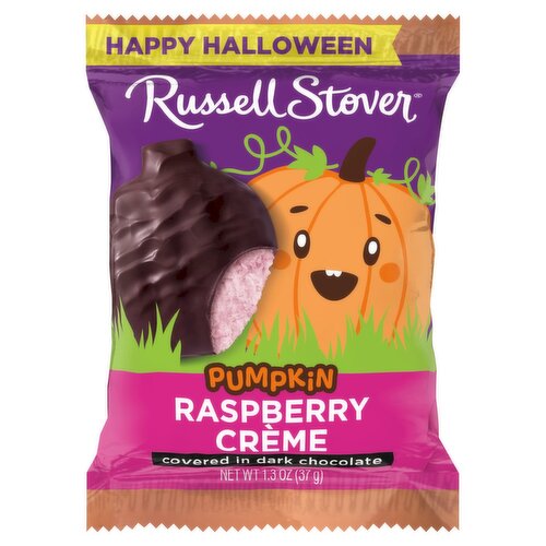 Russell Stover Pumpkin Raspberry Crème Covered in Dark Chocolate, 1.3 oz