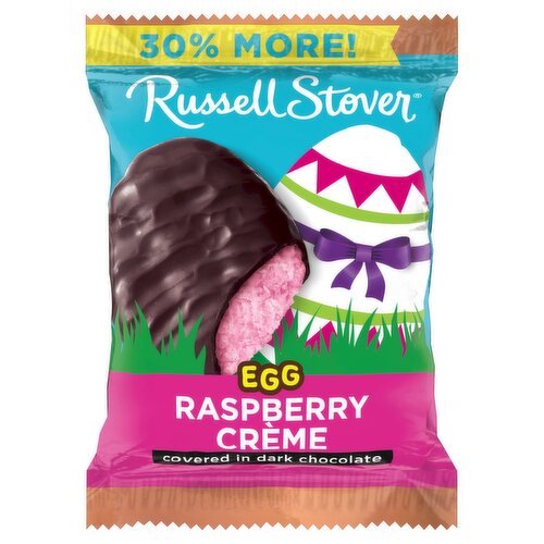 Russell Stover Raspberry Crème Egg Covered in Dark Chocolate, 1.3 oz