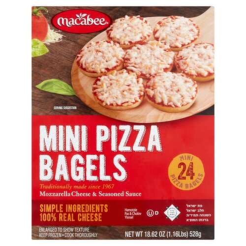 Macabee Mini Pizza Bagels, 24 count, 18.62 oz