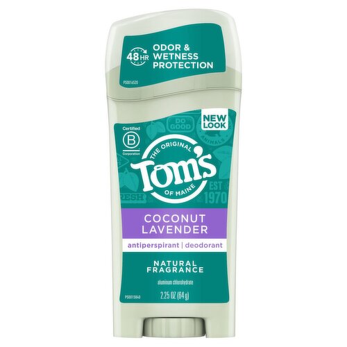 Tom's of Maine Natural Antiperspirant Deodorant for Women, Coconut Lavender, 2.25 oz.