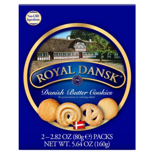 Royal Dansk Danish Butter Cookies, 2.82 oz, 2 count