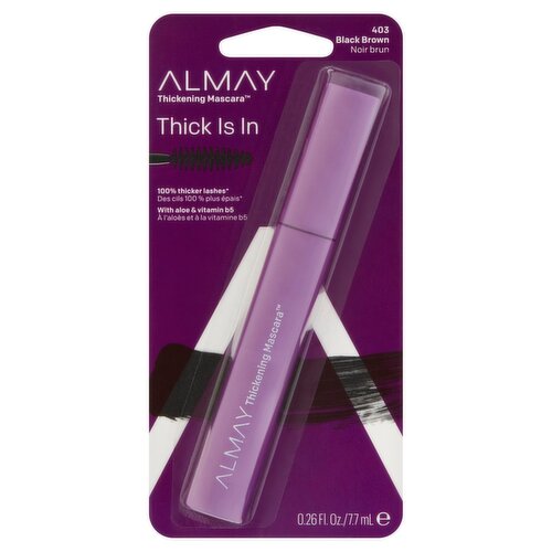  Almay 403 Black Brown Thickening Mascara, 0.26 fl oz