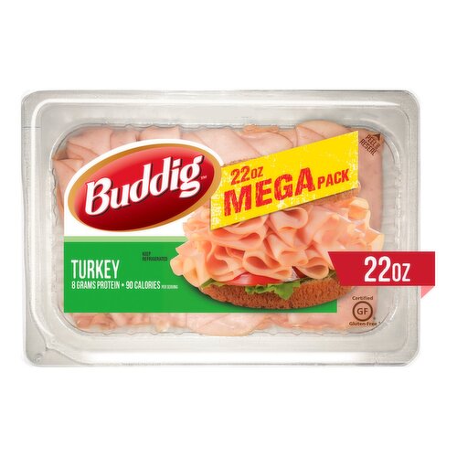 Buddig Turkey Mega Pack, 22 oz