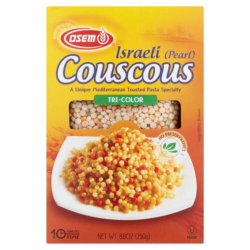  Osem Tri-Color Israeli (Pearl) Couscous, 8.8 oz