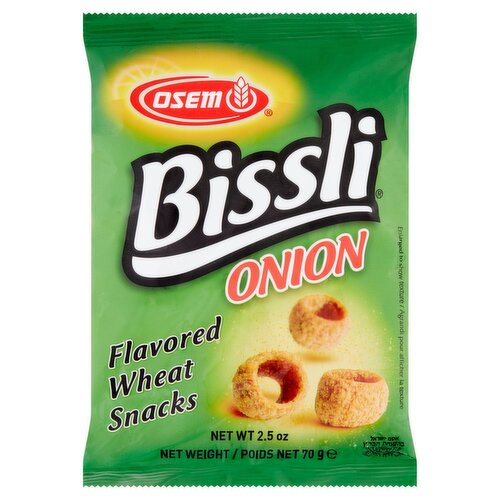 Osem Bissli Onion Flavored Wheat Snacks, 2.5 oz