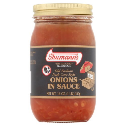 Thumann's Old Fashion Push Cart Style Onions in Sauce, 16 oz