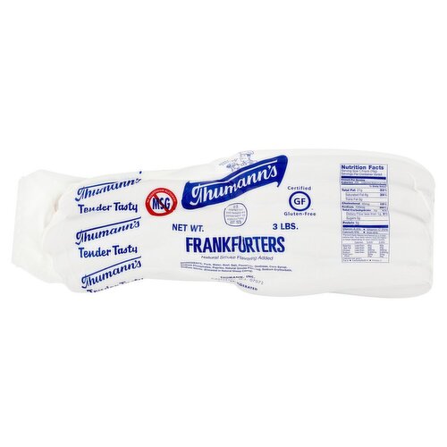 Thumann's Frankfurters, 3 lbs