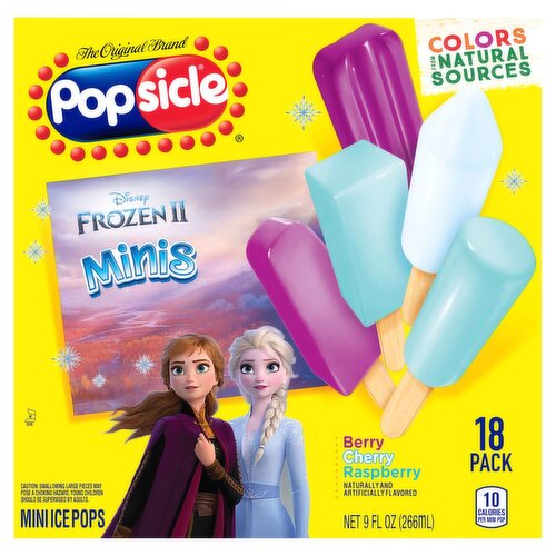 Popsicle Ice Pops Disney Frozen Minis 18 ct