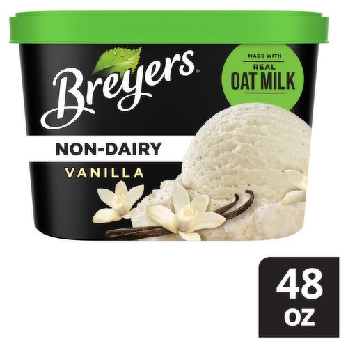 Breyers Non-Dairy Vanilla Frozen Oat Milk Dessert, 1.5 qt