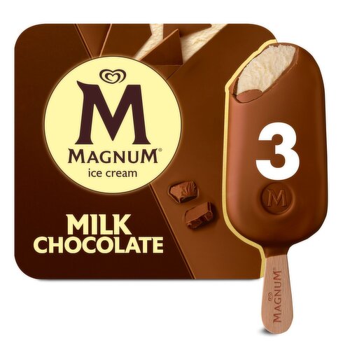 Magnum Milk Chocolate Ice Cream Bars, 8.12 fl oz, 3 count