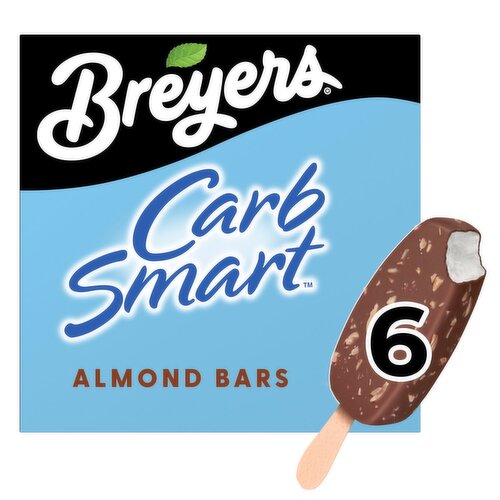 Breyers CarbSmart Almond Frozen Dairy Dessert Bars, 6 count, 18 fl oz