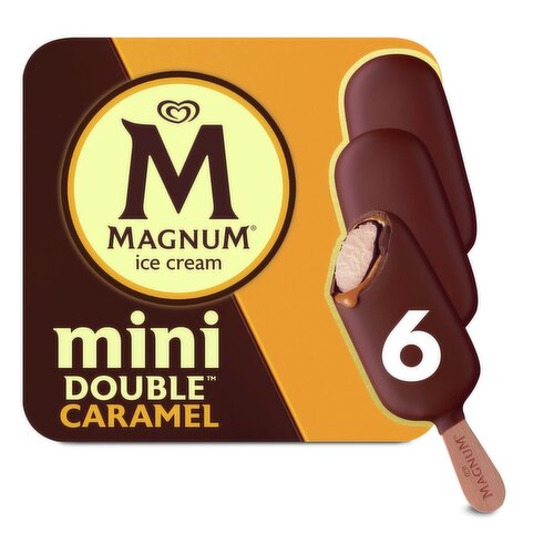 Magnum Mini Double Caramel Ice Cream Bars, 6 count, 11.1 fl oz