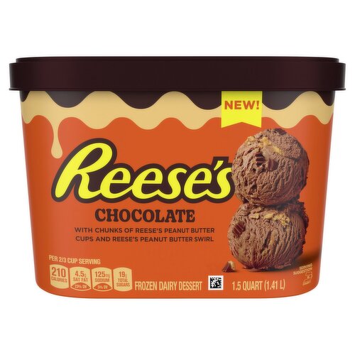 Reese's Chocolate Frozen Dairy Dessert, 1.5 quart