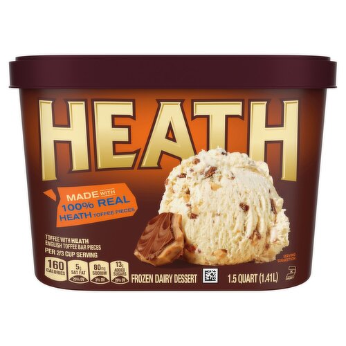 Heath Frozen Dairy Dessert, 1.5 quart