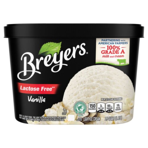 Breyer's Light Ice Cream Vanilla Ice Cream 48 oz