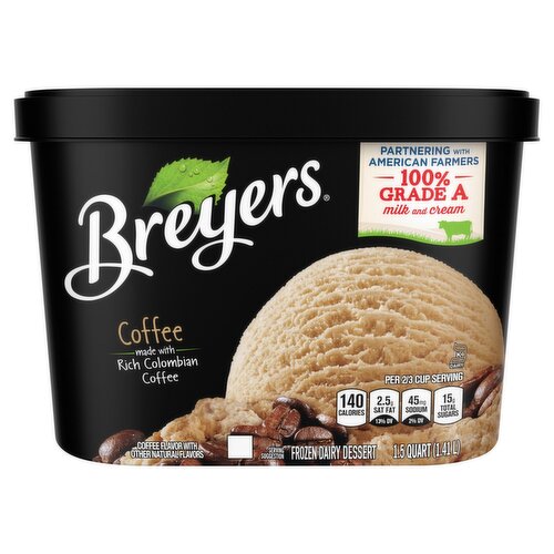 Breyers Coffee Frozen Dairy Dessert, 1.5 quart