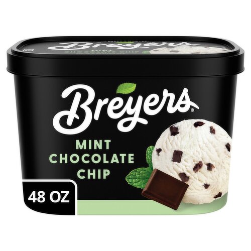 Breyers Mint Chocolate Chip Ice Cream, 1.5 quart