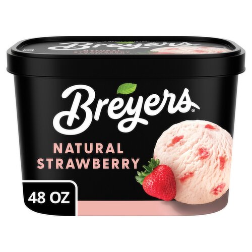 Breyers Natural Strawberry Ice Cream, 1.5 quart